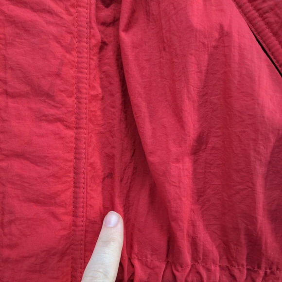 Marlboro Country Store Men's Down Hooded Puffer Jacket Red Medium Vintage - Picture 5 of 16